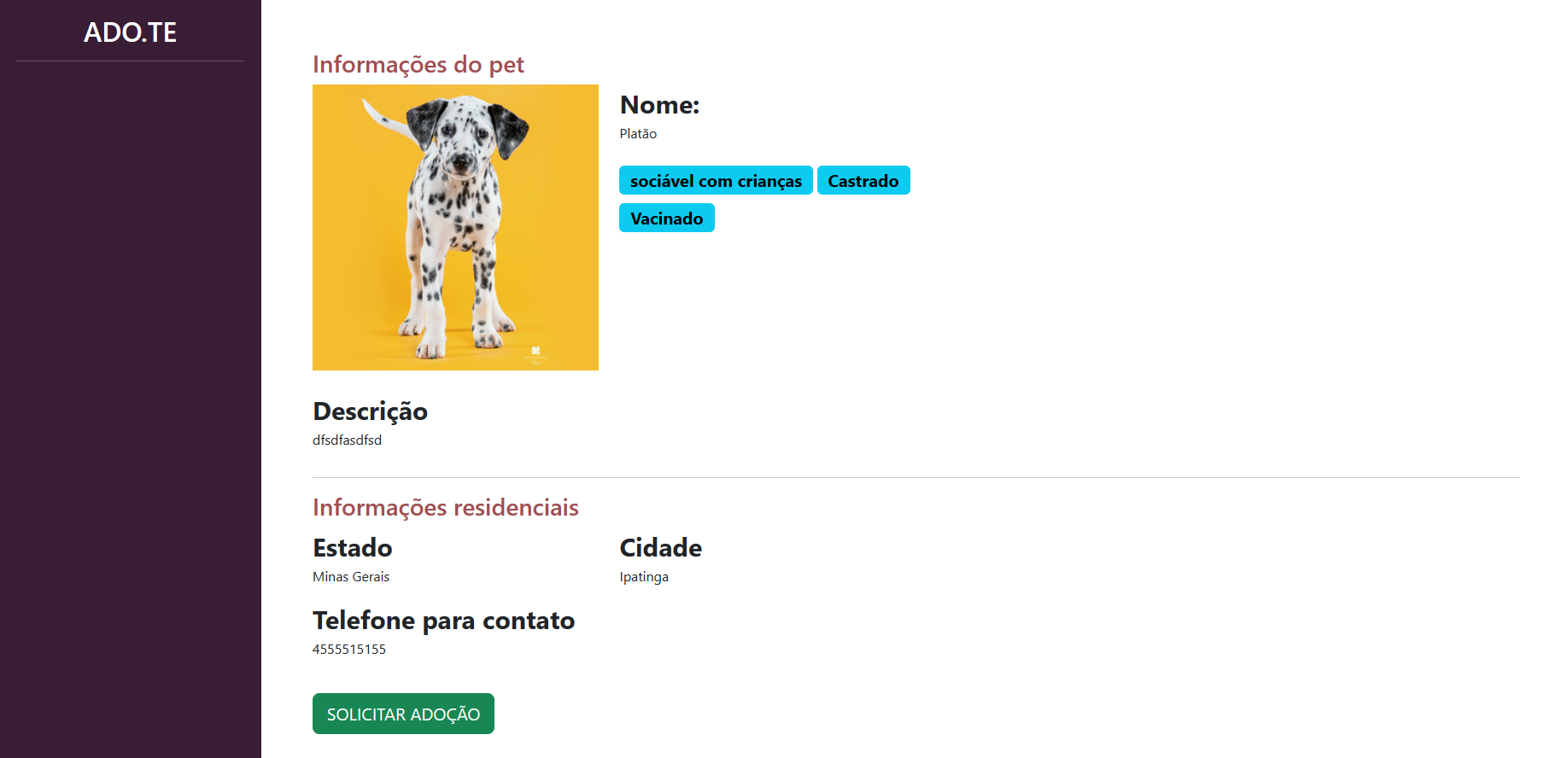 Informações_pet